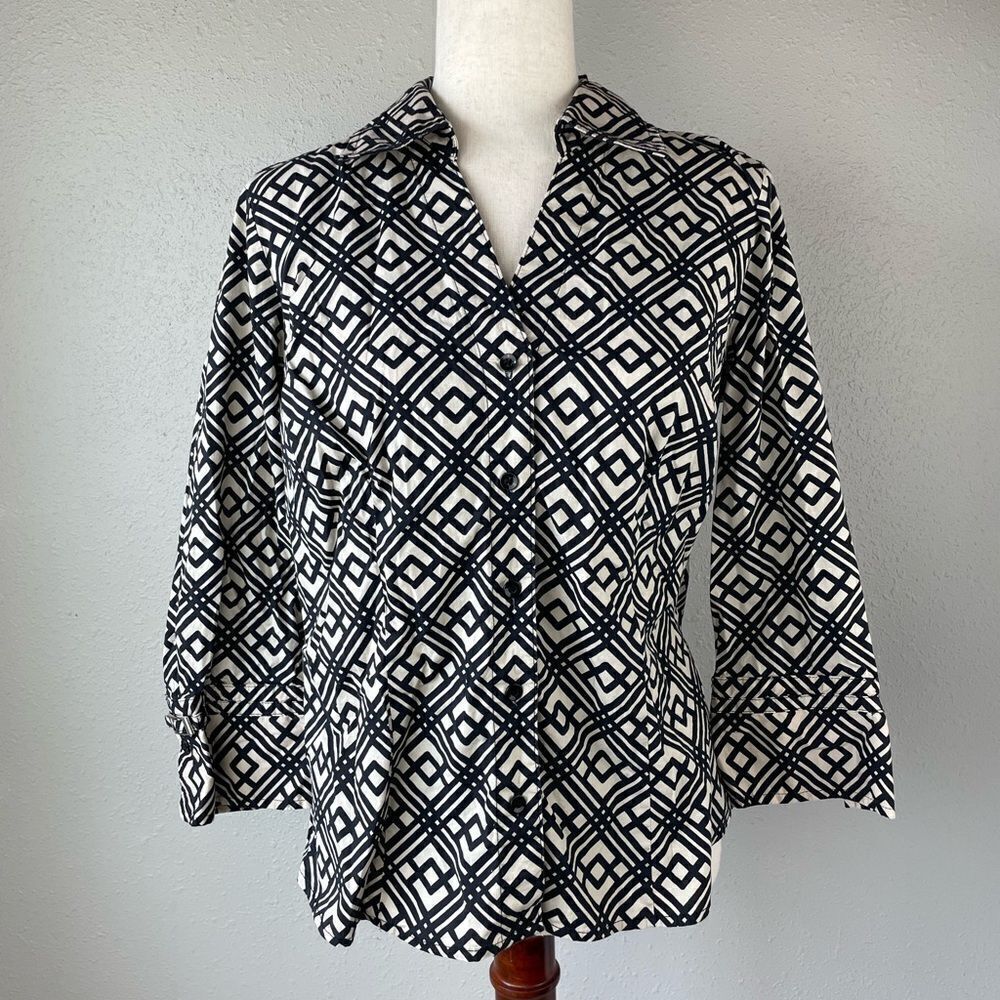 Alfani Button Down Dress Shirt Size 12 EUC